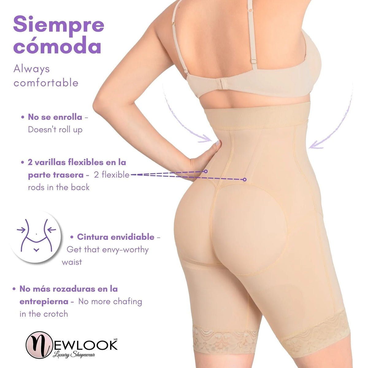 NEWLOOK – Panty Faja Ultra Modeladora pierna larga. Modelo 947 - Fajasymas